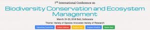 7th International Conference on Biodiversity Conservation and Ecosystem Management